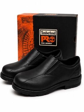 NEW Timberland PRO Caliper Safety Shoes Men’s 10.5W Steel Toe CSA Black